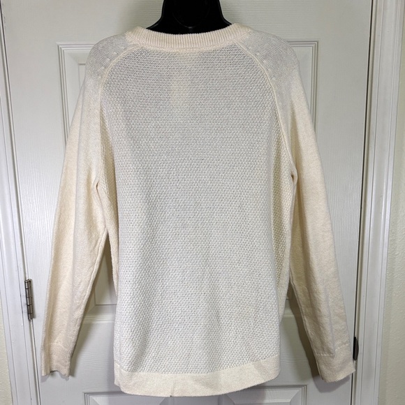 NWT Market & Spruce Women’s Cream Sweater with Button Details Sz. XL - Picture 3 of 8